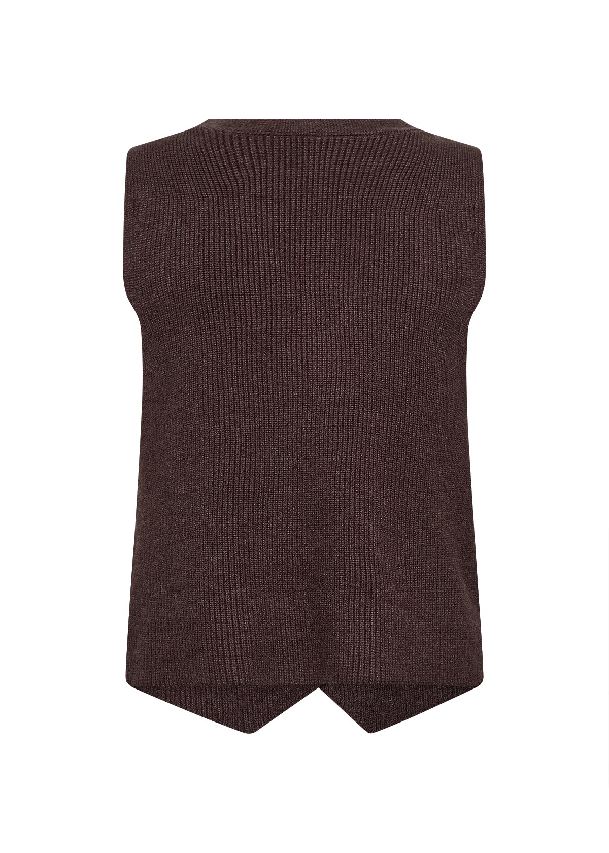 Veste sans manches en tricot chocolat Soya Concept pour femme