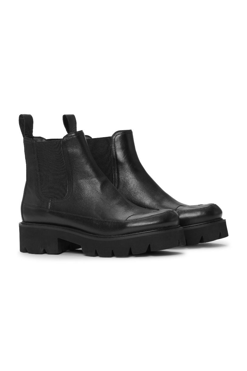 MORAZORA-Bottes hautes en cuir véritable pour femme, chaussures à bande étroite, fermeture MORAZORA-Bottes hautes en cuir véritable pour femme, chaussures à bande étroite, fermeture