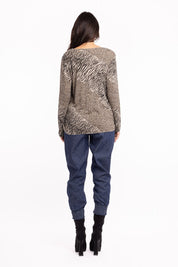 Chandail Tricot Fin Col En V