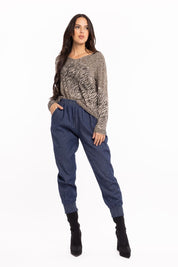 Chandail Tricot Fin Col En V